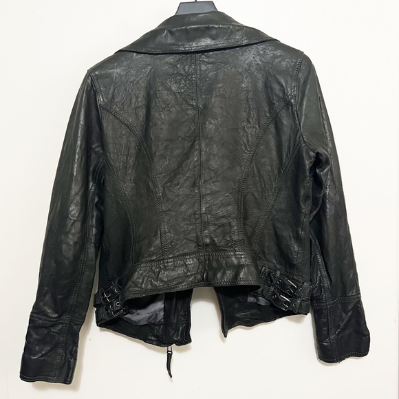 Marc New York Andrew Marc Leather Motorcycle Jacket L - Picture 3 of 11